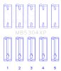 King Engine Bearings Mazda B6/B6-T/ZM/B3/B5 (Size +.025) Main Bearing Set thumbnail 5