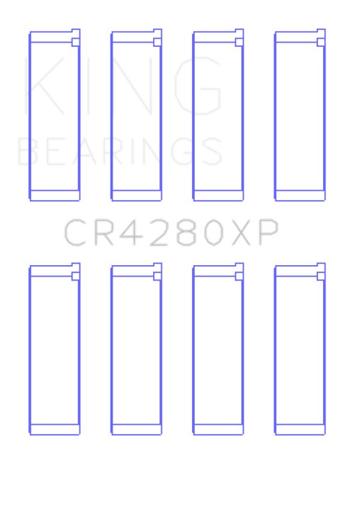 King Engine Bearings Subaru WRX/STi EJ20/EJ22/EJ25 48mm Rod (Size +.025) Performance Rod Bearing Set thumbnail 2