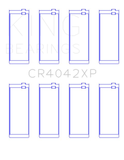 King BMW M40/M42/M43/M44 1.6L/1.8L/1.9L Connecting Rod Bearings (Set of 4) - Size +.026mm thumbnail 3