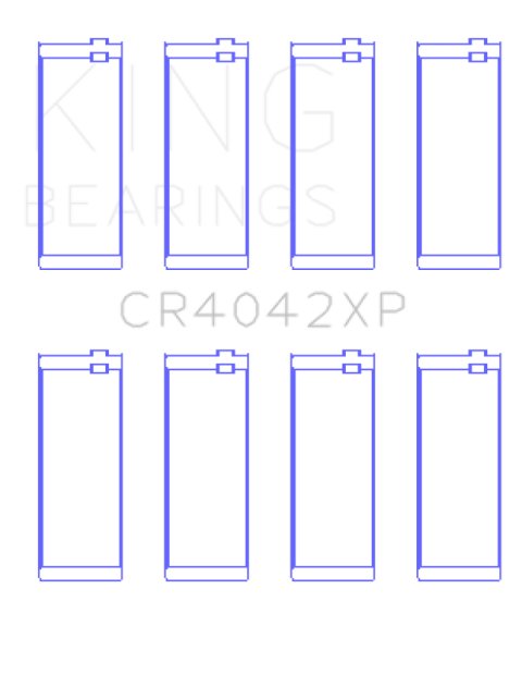 King BMW M40/M42/M43/M44 1.6L/1.8L/1.9L Connecting Rod Bearings (Set of 4) - Size +.026mm thumbnail 6