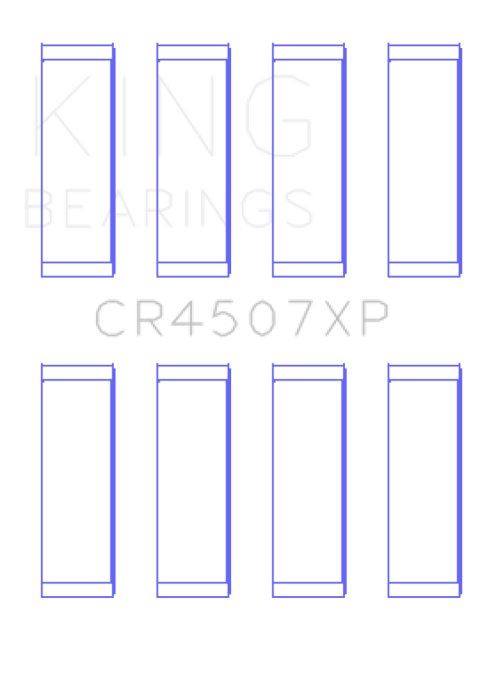 King Mazda MZR 2.3L 16V / Ford Duratec 2.3L 16V (Size .026) Connecting Rod Bearings (Set of 4) thumbnail 3