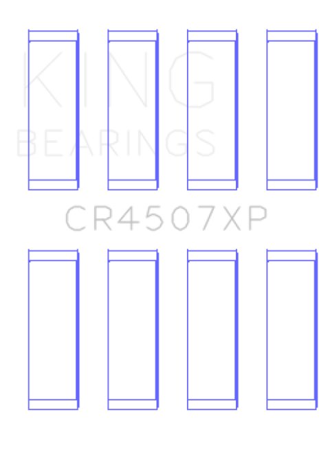King Mazda MZR 2.3L 16V / Ford Duratec 2.3L 16V (Size .026) Connecting Rod Bearings (Set of 4) thumbnail 7