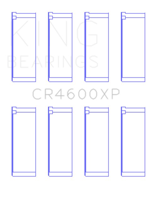 King Engine Bearings Mini (BMW) W11B16 (Size .026) Connecting Rod Bearings (Set of 4) thumbnail 3
