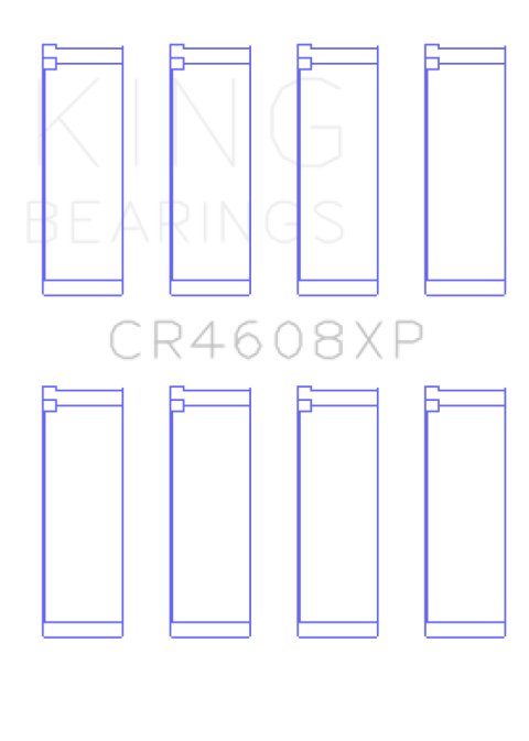 King Engine Bearings Toyota 2ZZ-GE (Size .026) Connecting Rod Bearings (Set of 4) thumbnail 3