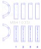 King Engine Bearings Chrysler 197 (Size .026) Crankshaft Main Bearings (Set of 4) thumbnail 9