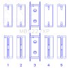 King Engine Bearings Mitsubishi 4G63/4G64 (Size .026) Crankshaft Main Bearings (Set of 5) thumbnail 4