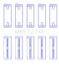 King Engine Bearings Suzuki M16A (Size .026) Crankshaft Main Bearings (Set of 5) thumbnail 4