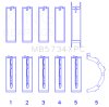 King Engine Bearings Ford 302 CID Coyote (Size STD) Performance Coated Main Bearing Set - Size STD thumbnail 9