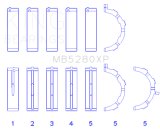 King Engine Bearings Ford 4.6L/5.4L V8 SOHC (Size .50) Performance Main Bearing Set thumbnail 3