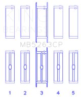 King Engine Bearings Ford Eng 445 T/Dies Crankshaft Main Bearing Set (Set of 5) thumbnail 2