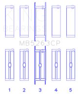 King Engine Bearings Ford Eng 445 T/Dies Crankshaft Main Bearing Set (Set of 5) thumbnail 5
