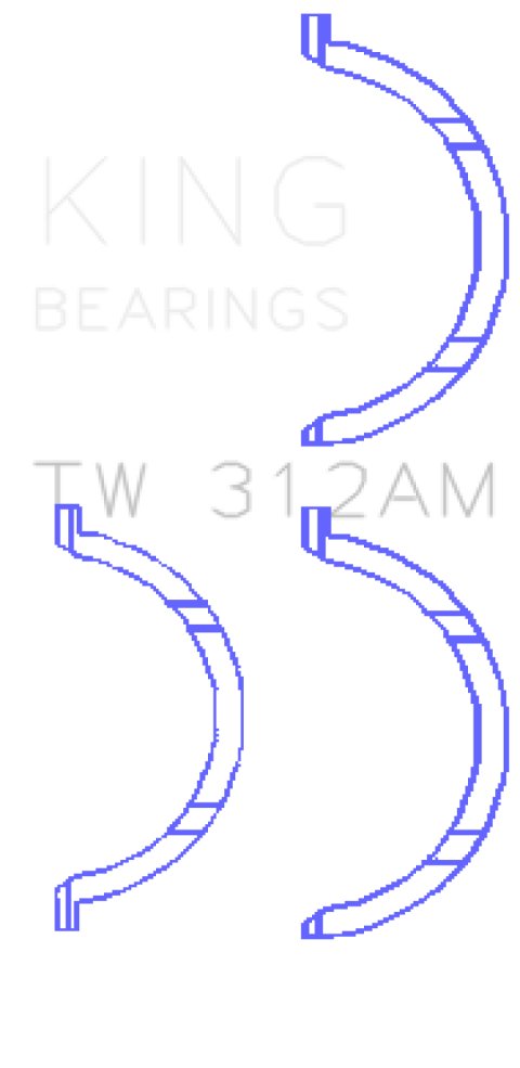 King Engine Bearings Chevrolet V8 6.6L Turbo Diesel 2001-09 Thrust Washer Set