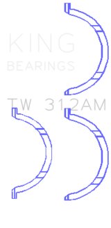 King Engine Bearings Chevrolet V8 6.6L Turbo Diesel 2001-09 Thrust Washer Set thumbnail 3