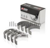 King Nissan VQ20DE, VQ25DD, VQ30DE/DD/DET, VQ35DE (Size +0.5mm) Crankshaft Main Bearing (Set of 4) thumbnail 3