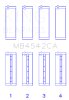 King Nissan VQ20DE, VQ25DD, VQ30DE/DD/DET, VQ35DE (Size +0.5mm) Crankshaft Main Bearing (Set of 4) thumbnail 6