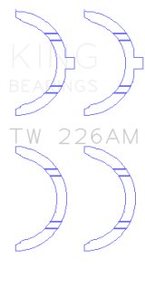King Engine Bearings Toyota 3SGTE Thrust Washer Set thumbnail 1