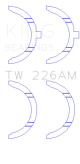 King Engine Bearings Toyota 3SGTE Thrust Washer Set thumbnail 3