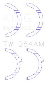 King Engine Bearings Toyota/Lexus 2JZGE/2JZGTE 3.0L Thrust Washer Set thumbnail 2