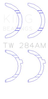 King Engine Bearings Toyota/Lexus 2JZGE/2JZGTE 3.0L Thrust Washer Set thumbnail 3