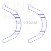 King Engine Bearings Nissan SR18/SR20 Thrust Washer Set thumbnail 6