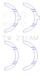 King Engine Bearings Toyota 1A/2A/3A/4A Thrust Washer Set thumbnail 5
