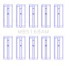 King Engine Bearings Acura F22B1/Honda F22A1/F22A6/F22B1/F22B2/F22B6 Main Bearing Set - Size STD thumbnail 8