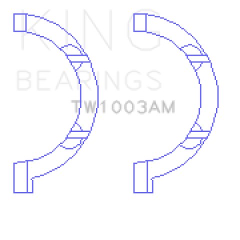 King Engine Bearings Chrysler 345/370 OHV Hemi Thrust Washer Set thumbnail 4