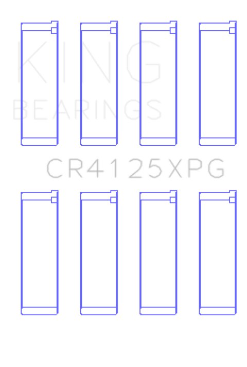 King Subaru EJ20/EJ22/EJ25 (Suites 52mm Journal Size) Tri-Metal Perf Rod Bearing Set - Size +.025mm thumbnail 3