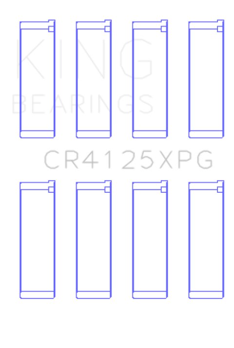 King Subaru EJ20/EJ22/EJ25 (Suites 52mm Journal Size) Tri-Metal Perf Rod Bearing Set - Size +.025mm thumbnail 9