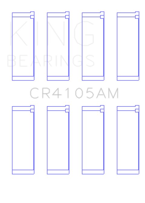 King Engine Bearings Mazda FS-DE L4/FP L4/FS L4 DOHC 16 Valve (Size +0.25) Rod Bearing Set thumbnail 3