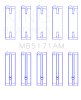 King Engine Bearings Mazda FS-DE L4/FP L4/FS L4 DOHC 16 Valve (Size +1.0) Main Bearing Set thumbnail 7