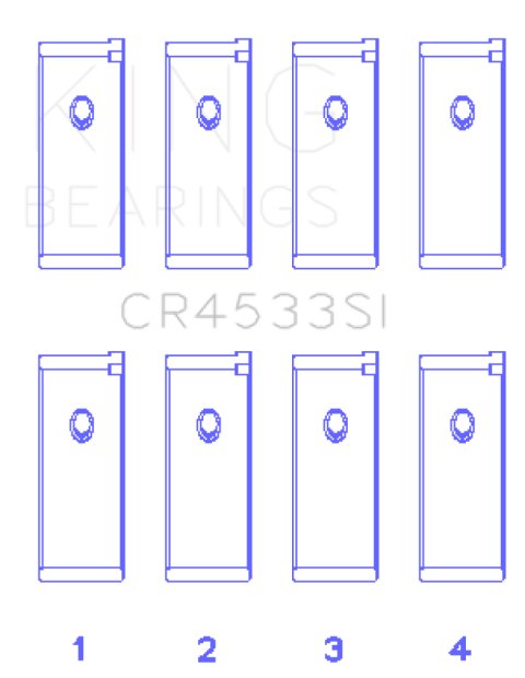 King Engine Bearings Nissan QR25DE DOHC 16 Valves (Size +0.25) Rod Bearing Set thumbnail 3