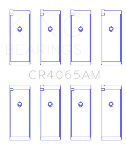 King 91-04 Nissan 146CI/2.4L KA24DE L4 / 89-97 146CI/2.4L KA24E L4 (Size +0.75) Rod Bearing Set thumbnail 3