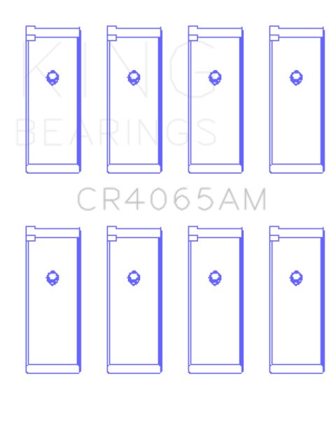 King 91-04 Nissan 146CI/2.4L KA24DE L4 / 89-97 146CI/2.4L KA24E L4 (Size +0.75) Rod Bearing Set thumbnail 7