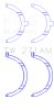 King Engine Bearings Nissan VQ20DE/VQ25DD/VQ25DE/VQ30DD/VQ30DE/VQ30DET/VQ35DE Thrust Washer Set thumbnail 6