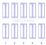 King Honda 91CI/1.5L D15A2/D15A3/D15B1/D15B2/D15B7/D15B8/D15Z1 Main Bearing Set - Size STD thumbnail 3