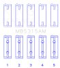 King Engine Bearings Mitsubishi 4G63T/4G64 (Size 0.25) Main Bearing Set thumbnail 9