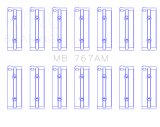 King Engine Bearings Toyota 2M/4M/5ME/5MGE/7MGE/7MGTE (Size +0.25) Main Bearing Set thumbnail 3