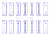 King Engine Bearings Toyota 2M/4M/5ME/5MGE/7MGE/7MGTE (Size +1.0) Main Bearing Set thumbnail 2