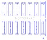 King BMW M20/M50 2.0L/2.5L/2.7L Crankshaft Main Bearings Set (Size STDX) - 7 Pairs Coated thumbnail 1