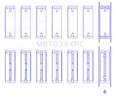 King BMW M20/M50 2.0L/2.5L/2.7L Crankshaft Main Bearings Set (Size STDX) - 7 Pairs Coated thumbnail 2