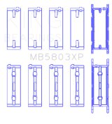 King Engine Bearings BMW S65B40A Crankshaft Main Bearings Set of 5 thumbnail 3