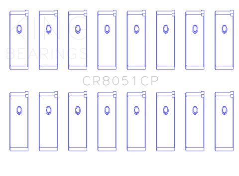 King Engine Bearings Nissan VK56DE / VK56VDS / VK45DE / VK50VE (Size 0.25 Oversized) Rod Bearing Set thumbnail 3