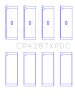 King Honda B18C1/B18C5 16V (Size .026 Predoweled for Alum Rods) Coated Perf Rod Bearing Set thumbnail 4