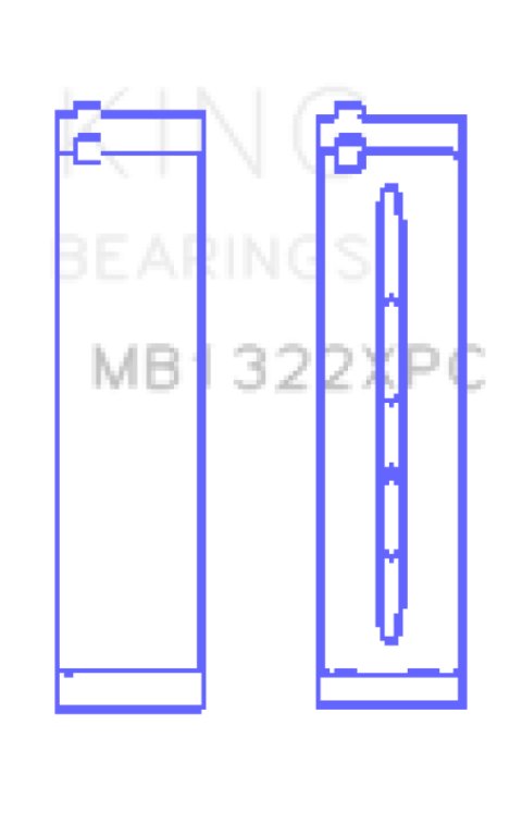 King Audi R8 4.2/5.2/Lamborghini Gallardo/Huracan V10 Coated Perf Main Bearing Set - Size +.026mm thumbnail 6