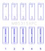 King 1992+ Mitsubishi 4G63/4G64 EVO I-IV (Size 0.5) Coated Performance Main Bearing Set thumbnail 7