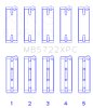King Engine Bearings Mitsubishi 4B11T EVO X 2007+ (Size .026) Coated Performance Main Bearing Set thumbnail 8