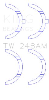 King Engine Bearings Toyota 3E/3EE/5EFE Thrust Washer Set thumbnail 1