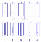 King Engine Bearings Ford V8 221 Main Bearing Set thumbnail 4