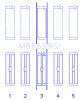 King Engine Bearings International 421CI/446CI V8 (STD Size) Crankshaft Main Bearing Set thumbnail 8